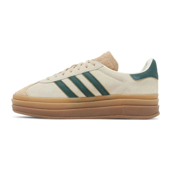 adidas Gazelle Bold Cream Collegiate Green - Resim 2
