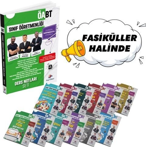 Dizgi Kitap ÖABT Sınıf Öğretmenliği Maarif Modele Uygun Fasiküller Halinde Ders Notları Seti - 2