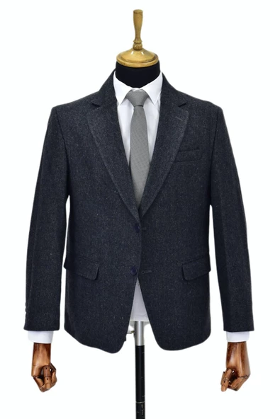 Erkek Kışlık Kumaş Tek Ceket 4 Drop BGL-ST03969 - Resim 2