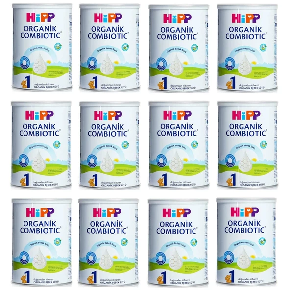 Hipp 1 Organik Combiotic Bebek Sütü 350 gr 12 Adet