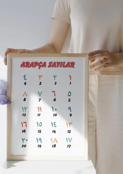 Arapça Alfabe ve Sayılar Posterleri (A3 Boyutlarında) - Resim 6