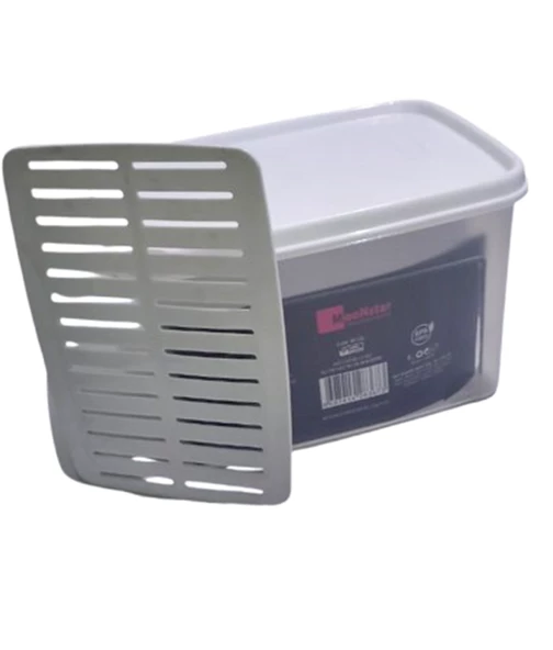 Geseus Moonstar Süzgeçli Peynir Saklama Kabı 2 Lt X 2ADET BPA FREE-MS06 - 7