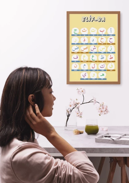 Laminasyonlu Elif-BA Öğreten Afiş - 2