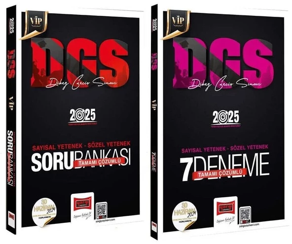 Yargı 2025 DGS VIP Soru Bankası + 7 Deneme 2 li Set Yargı Yayınları