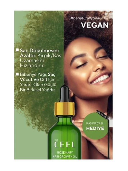 The Ceel Biberiye Yağı Complexi Sac Dokulmesi ve Asiri Yipranmis Saclar icin Biotin Özlü Saç Bakımı 50 ML - 3