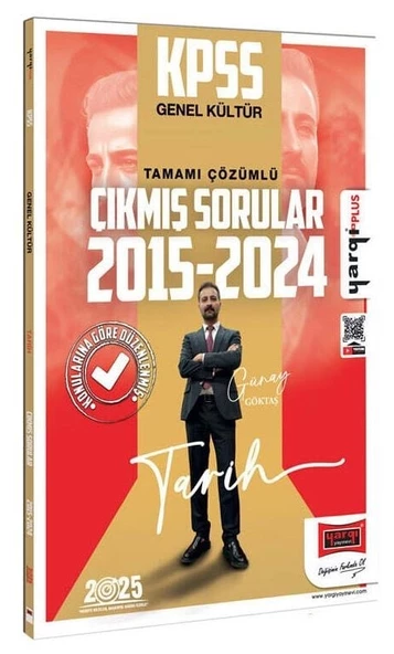 Yargı 2025 KPSS Tarih Çıkmış Sorular 2015-2024 Konularına Göre Çözümlü - Günay Göktaş Yargı Yayınları