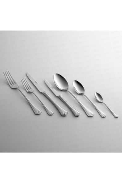 Nehir fulya sade 84 parça çatal kaşık takımı seti - Resim 3