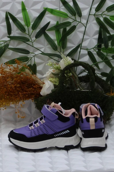 Fort Cool Tiger Mor Rahat Kaymaz Taban Kız Çocuk Bot - Resim 4