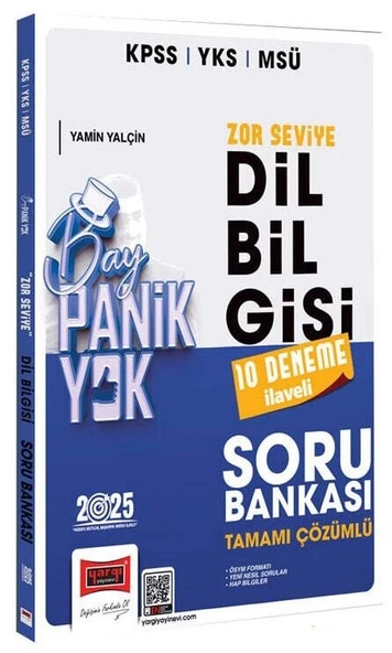 Yargı 2025 KPSS YKS MSÜ Dil Bilgisi Bay Panik Yok Zor Seviye Soru Bankası Çözümlü Yargı Yayınları