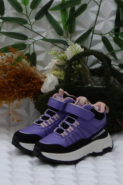 Fort Cool Tiger Mor Rahat Kaymaz Taban Kız Çocuk Bot - Resim 3