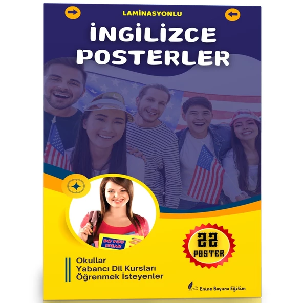 Laminasyonlu İngilizce Posterler (İngilizce Kurs Posterleri) ürün görseli 1