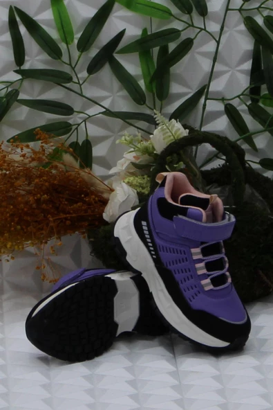 Fort Cool Tiger Mor Rahat Kaymaz Taban Kız Çocuk Bot - Resim 5