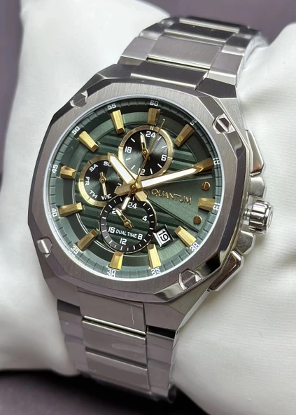 Qunatum Orijinal 2 Yıl Garantili Su Geçirmez Çelik Kordon Fonksiyonlu Erkek Kol Saati ürün görseli 1