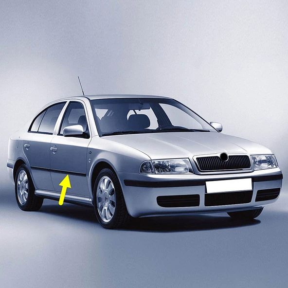 Skoda Octavia A4 2001-2009 Sağ Ön Kapı Çıtası Bandı 1U4853516C