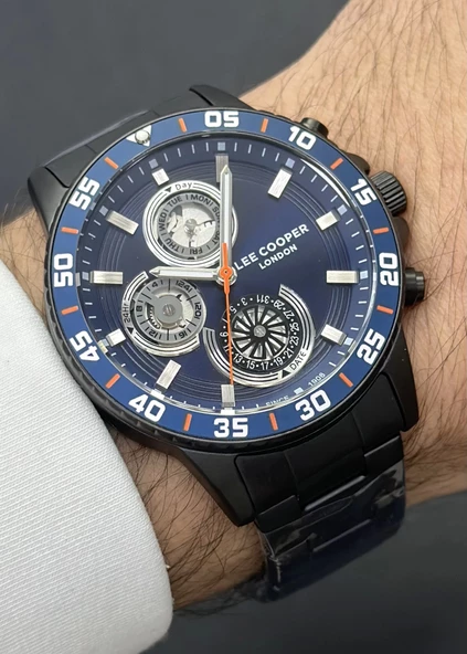 Lee Cooper Orijinal 2 Yıl Garantili Su Geçirmez Metal Kordon Fonksiyonlu Erkek Kol Saati ürün görseli 1