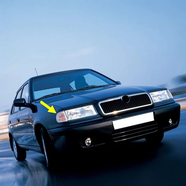 Skoda Felicia 1995-2001 Sağ Ön Sinyal Lambası Beyaz Duysuz 6U0953042A