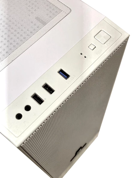 Gameforce Wmesh Beyaz 4x120mm Rainbow Fan ATX Oyuncu Bilgisayar Kasası - 3