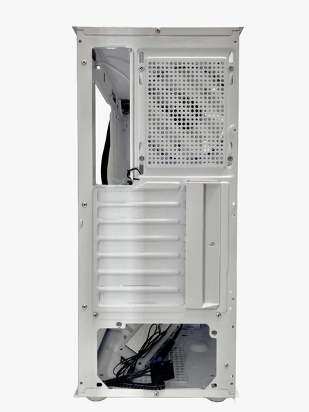 Gameforce Rainy Beyaz 4x120mm ARGB HALO Fan E-ATX Oyuncu Bilgisayar Kasası - 6