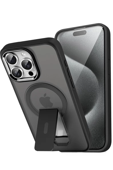 Peeq iPhone 16 Pro Mody Magsafe Standlı Kapak - 3
