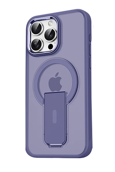 Peeq iPhone 16 Pro Max Kılıf Mody Magsafe Standlı Kapak - 4