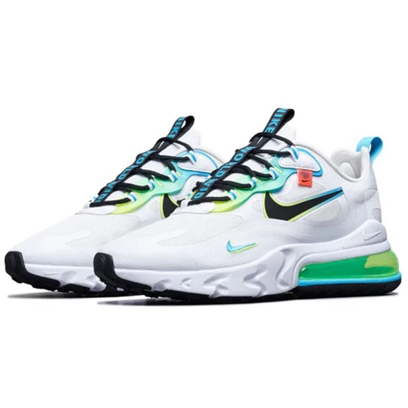 Nike Air Max 270 React Worldwide White - Resim 2