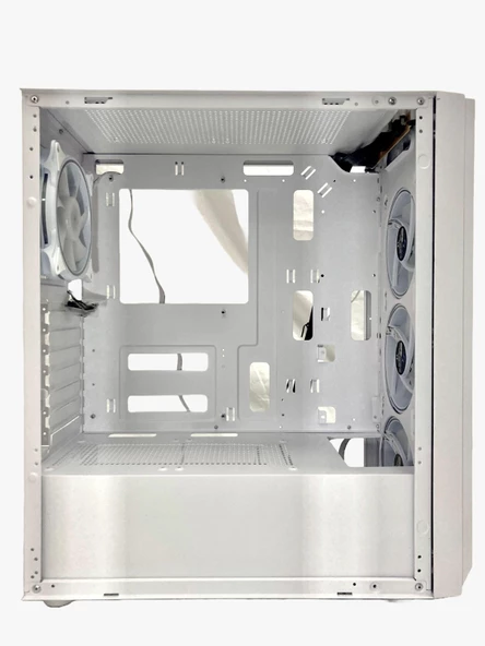 Gameforce Rainy Beyaz 4x120mm ARGB HALO Fan E-ATX Oyuncu Bilgisayar Kasası - 4
