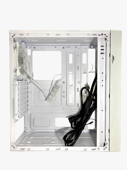 Gameforce Wmesh Beyaz 4x120mm Rainbow Fan ATX Oyuncu Bilgisayar Kasası - 4
