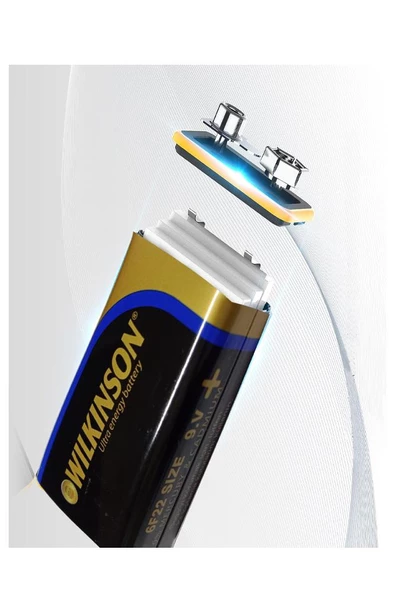 9 Volt Pil 10 Adet Extra Güçlü Karbon 9 Wolt Çift Başlıklı Kare Pil Oyuncak Araba Radyo Telsiz Drone El Feneri Duman Dedektörü - 4