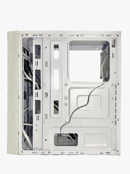 Gameforce Wmesh Beyaz 4x120mm ARGB Halo Fan ATX Oyuncu Bilgisayar Kasası - 5