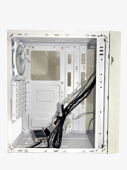 Gameforce Wmesh Beyaz 4x120mm ARGB Halo Fan ATX Oyuncu Bilgisayar Kasası - 4