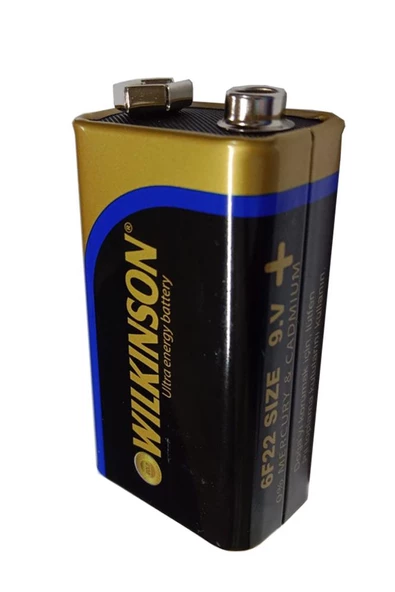 9 Volt Pil 10 Adet Extra Güçlü Karbon 9 Wolt Çift Başlıklı Kare Pil Oyuncak Araba Radyo Telsiz Drone El Feneri Duman Dedektörü - 2