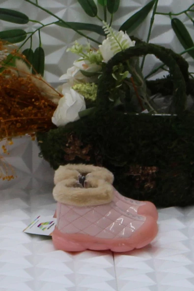 Vicco 946.E24K.422 Pudra Poppy II Rahat İlk Adım Işıklı Kız Çocuk Bot - Resim 2