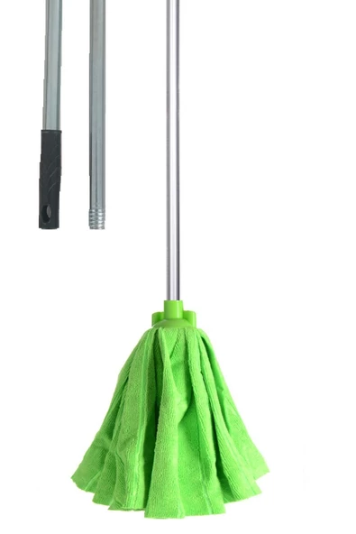 Medıum Temizlik Mop Mikrofiber Paspas Mop Uçu Metal Sap