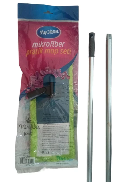 Mikrofiber Pratik Mop Set Metal Saplı