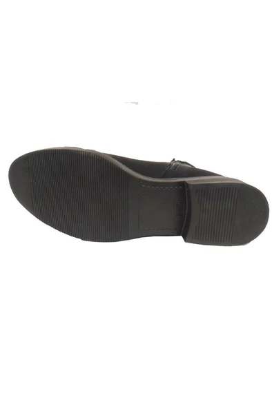 Sdf 160-24 Deri Fashion Fermuarlı Termo Kadın Bot - Resim 3