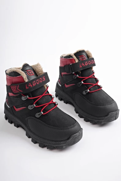 Muggo DUCK Garantili Soğuğa Dayanıklı Kürklü Cırtlı Ve Lastikli Çocuk Bot - 8