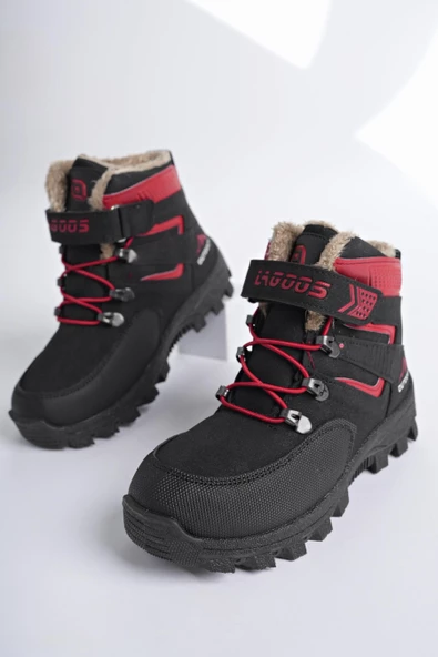 Muggo DUCK Garantili Soğuğa Dayanıklı Kürklü Cırtlı Ve Lastikli Çocuk Bot - 6