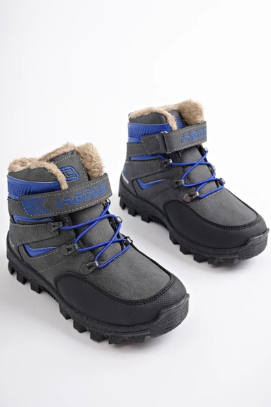 Muggo DUCK Garantili Soğuğa Dayanıklı Kürklü Cırtlı Ve Lastikli Çocuk Bot - 4