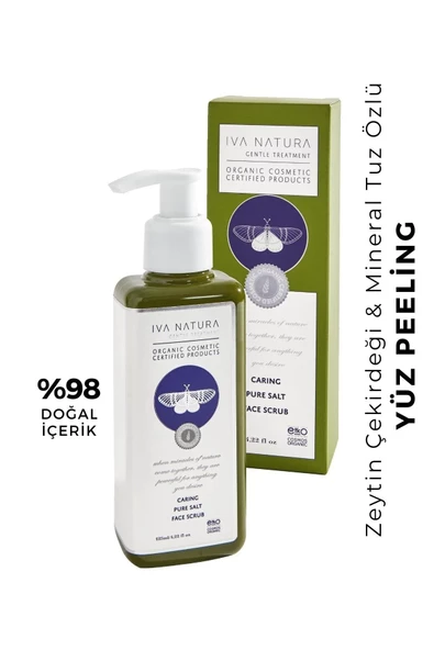 Iva Natura Arındıcı Yüz Peeling Zeytin Çekirdeği Ve Mineral Tuz Içerikli 125ml