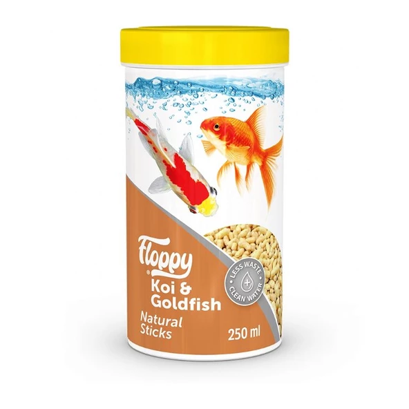 Floppy Koi Goldfish Natural Stick Japon Balık Yemi 250 Ml