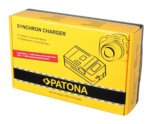 Patona 4574 Senkron LCD Ekranlı USB Şarj Cihazı Canon LP-E8 İçin - 4