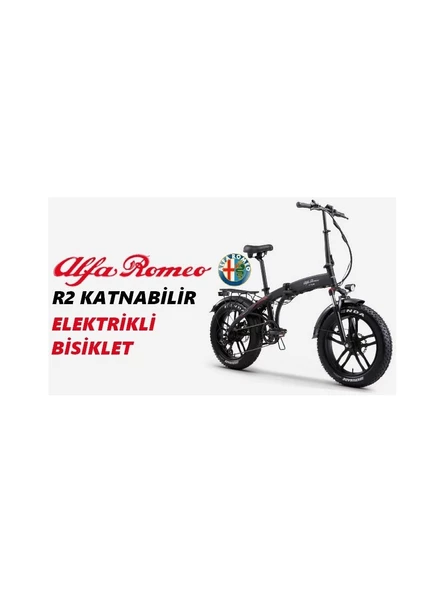 Alfa Romeo R2 Kalın Teker Katlanır Elektrikli Bisiklet - 2