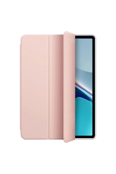 Huawei Matepad 11 2023 Kılıf Slim Translucent Back Smart Cover Rose Gold