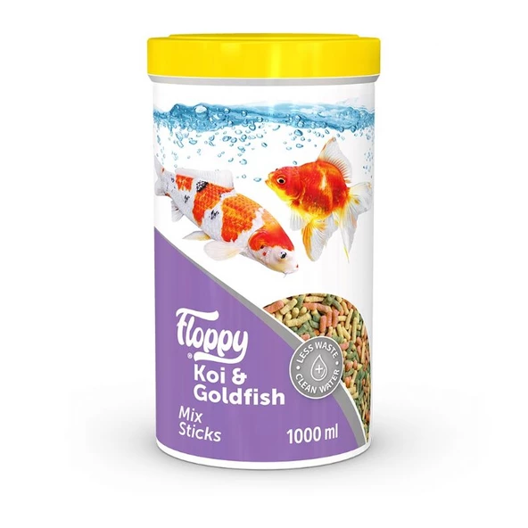 Floppy Koi Goldfish Mix Stick Japon Balık Yemi 1000 Ml