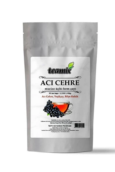 teamix Acı Cehre Çayı 80 gr Süzen Poşet 3 Adet