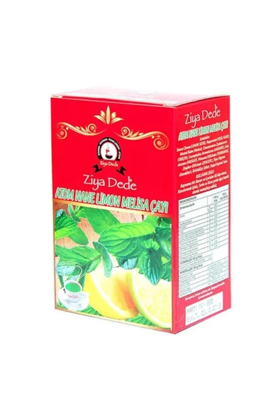 Ziyadede 6 Adet Kutu Ziya Dede Nane Limon Melisa Atom Çayı 140 Gr