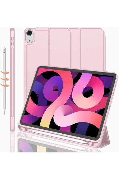 Apple Ipad 10. Nesil 10.9 2022 Kılıf Kalem Bölmeli Smart Case A2696 A2757 A2777