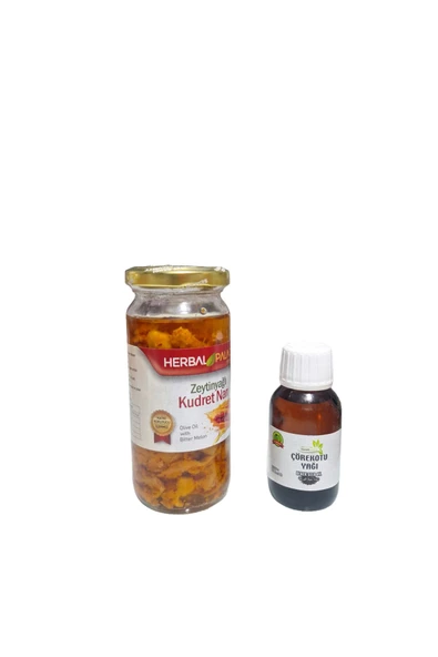Herbal Palace Zetyin yağlı Kudret Narı (Özenle Kurutulmuş Tane Tane) + Burak Çörekotu Yağı Avantajlı Set - 2