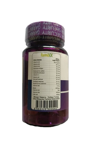myfarmaex B KOMPLEX B1, B2, B3, B5, B6, B7, B9 Ve B12 (GELİŞTİRİLMİŞ ÖZEL FORMÜL) + ARGAN YAĞLI SABUN - 2