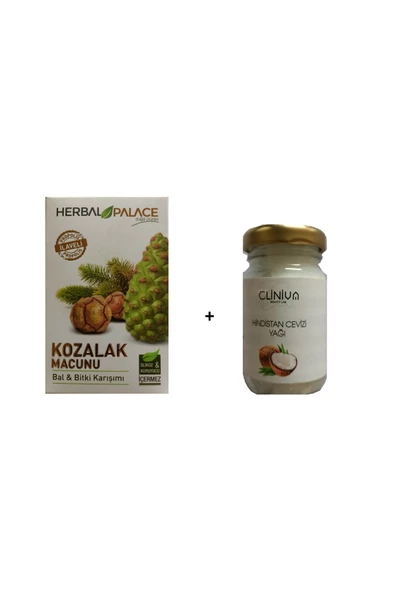 Herbal Palace ÇAM KOZALAĞI MACUNU 230gr + HİNDİSTAN CEVİZİ YAĞI 60ml